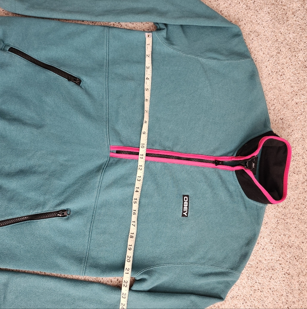 Obey Blue Quarter Zip Sweater - Picture 6 of 6